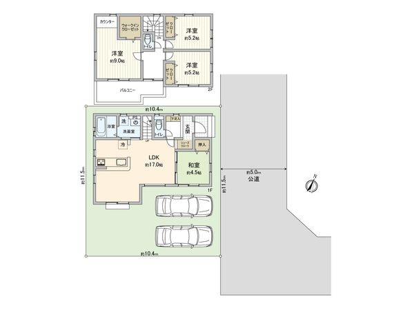 入間市東藤沢7丁目 新築戸建 間取図(平面図)