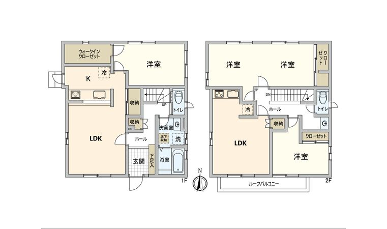 入間市上藤沢 戸建 間取図(平面図)