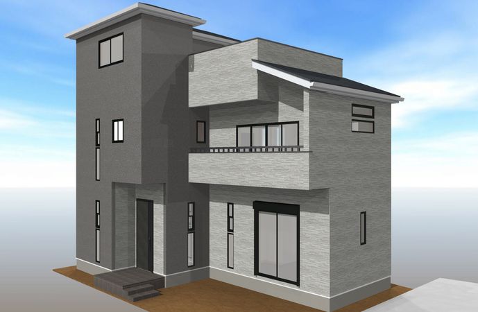 入間市東藤沢7丁目 新築戸建 D号棟 外観パース図 入間市東藤沢7丁目 新築戸建 D号棟 外観パース図