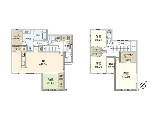 日高市高麗川3丁目 戸建 間取図(平面図) 日高市高麗川3丁目 戸建 間取図(平面図)