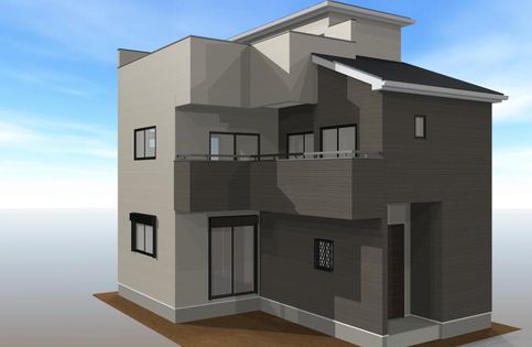 入間市東藤沢7丁目 新築戸建 C号棟 外観パース図