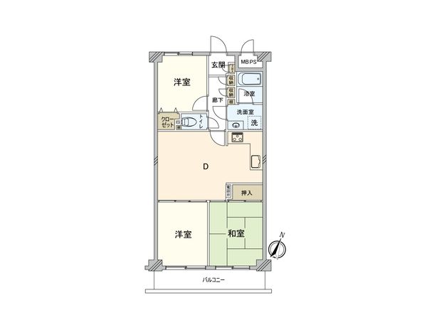 ライオンズマンション元加治第2 間取図(平面図) 間取図(平面図)