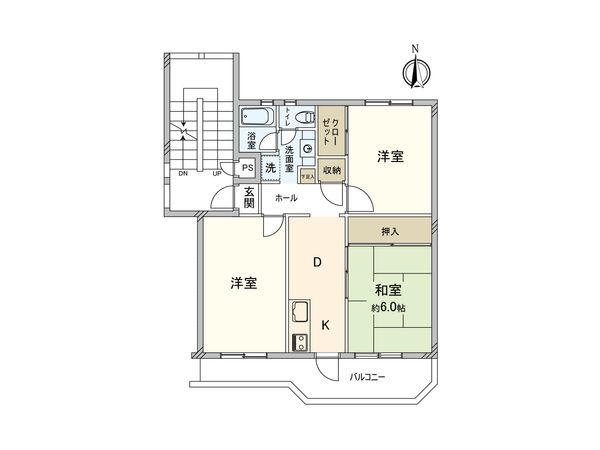 入間ビレッジ 第3号棟 間取図(平面図) 間取図(平面図)