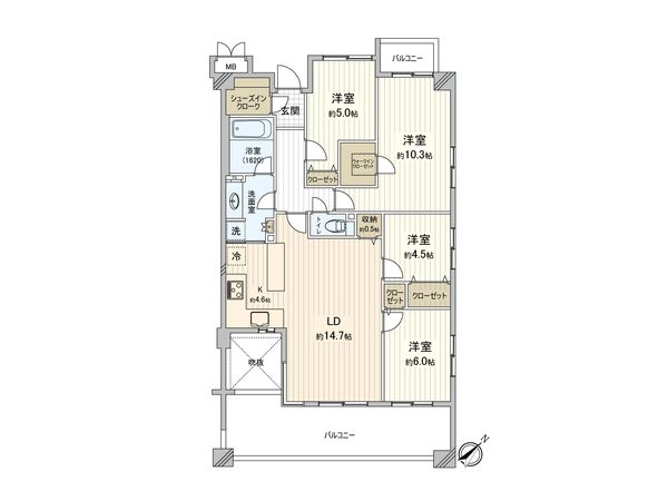レーベンハイム武蔵藤沢シンフォニアの杜 間取図(平面図) レーベンハイム武蔵藤沢シンフォニアの杜 間取図(平面図)
