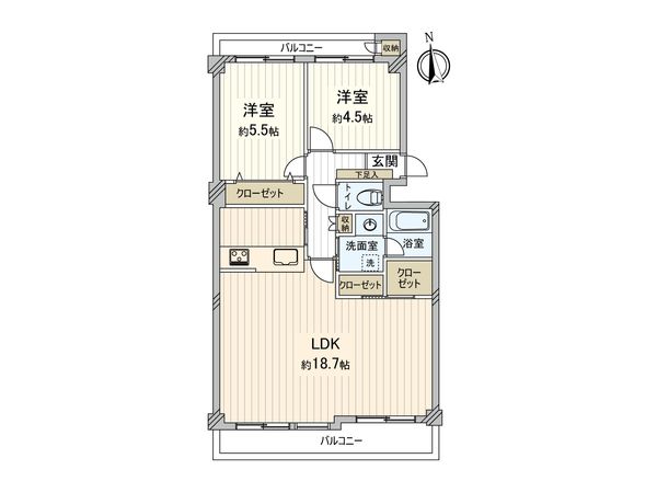 ハイツ入間 間取図(平面図)