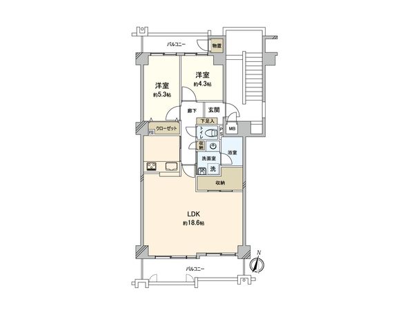 ハイツ入間 間取図(平面図)