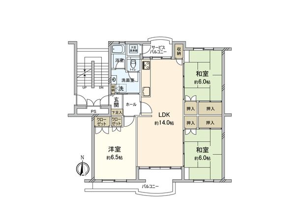 西武狭山グリーンヒル 15号棟 間取図(平面図) 西武狭山グリーンヒル 15号棟 間取図(平面図)