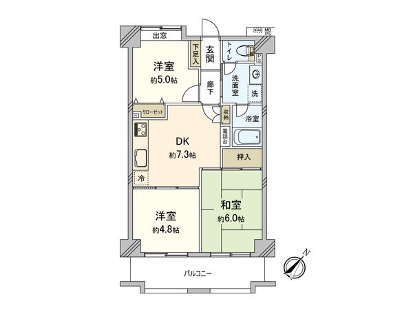 レクセル新狭山 間取図(平面図) レクセル新狭山 間取図(平面図)
