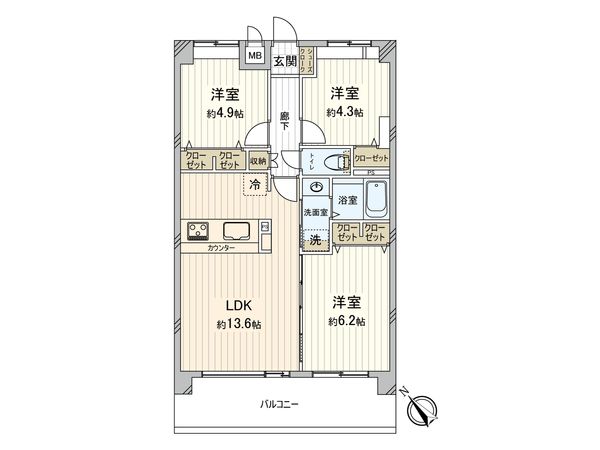 ハイホーム武蔵藤沢 間取図(平面図) ハイホーム武蔵藤沢 間取図(平面図)