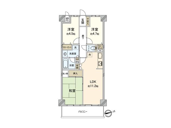 ライオンズヒルズ入間 間取図(平面図) 間取図(平面図)