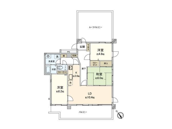 ルミナス武蔵藤沢 間取図(平面図)