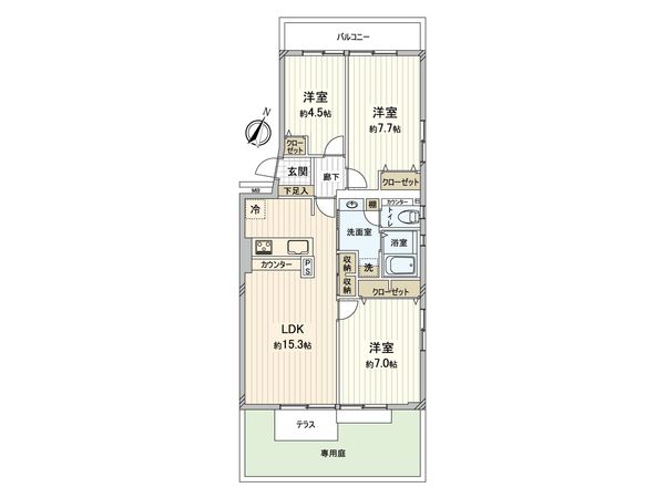 入間駅前プラザ 1号棟 間取図(平面図) 入間駅前プラザ 1号棟 間取図(平面図)