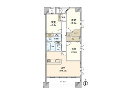 セントフォーレ飯能 間取図(平面図) 間取図(平面図)