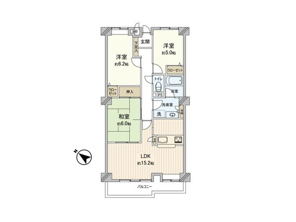 ダイアパレス武蔵藤沢 間取図(平面図) ダイアパレス武蔵藤沢 間取図(平面図)