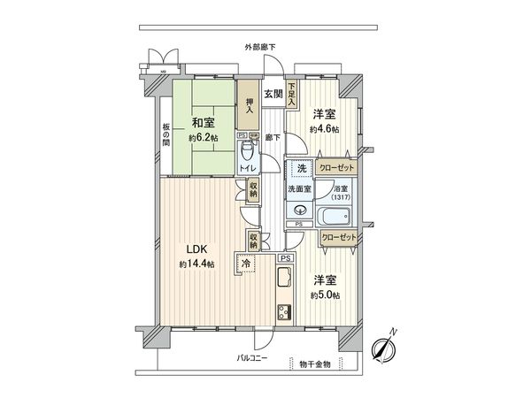 セントレー狭山第三 間取図(平面図) セントレー狭山第三 間取図(平面図)