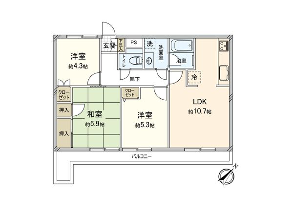 グローリア初穂飯能 間取図(平面図) グローリア初穂飯能 間取図(平面図)