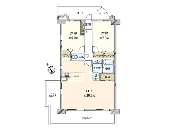 モアステージ武蔵藤沢 間取図(平面図) モアステージ武蔵藤沢 間取図(平面図)