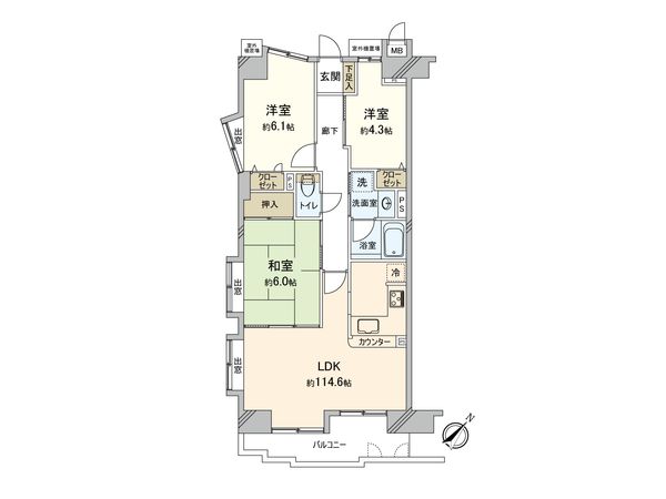 朝日パリオ入間市 間取図(平面図) 朝日パリオ入間市 間取図(平面図)