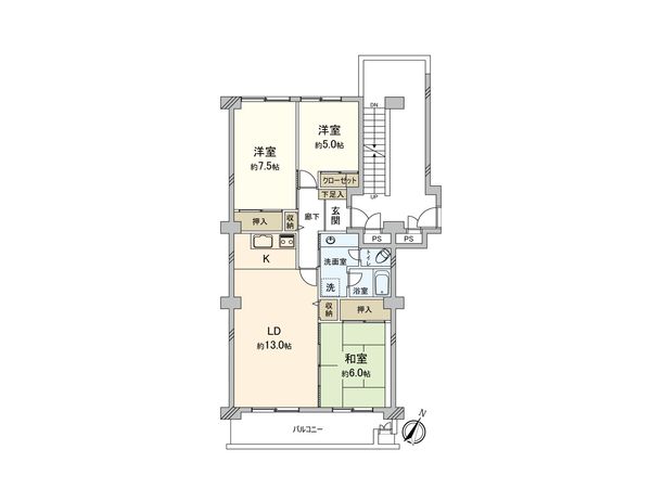 入間ビレッジ 8号棟 間取図(平面図) 入間ビレッジ 8号棟 間取図(平面図)