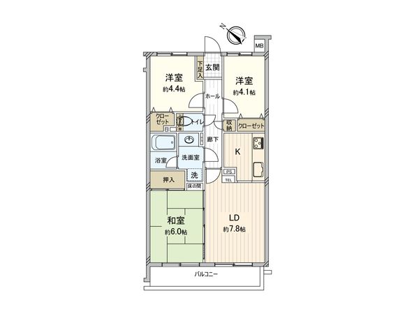 セントレー狭山 間取図(平面図) セントレー狭山 間取図(平面図)