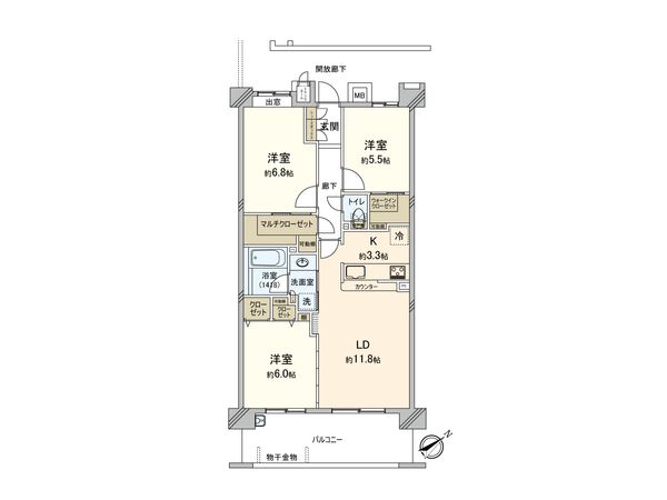 入間ヒルズ 間取図(平面図) 入間ヒルズ 間取図(平面図)