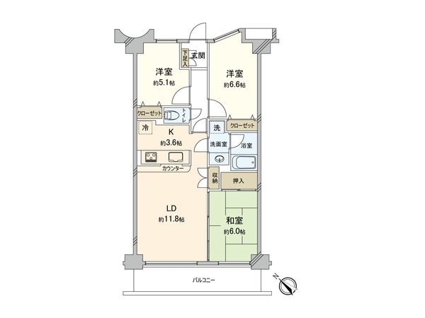 ウィンベルコーラス狭山ヶ丘 間取図(平面図) ウィンベルコーラス狭山ヶ丘 間取図(平面図)