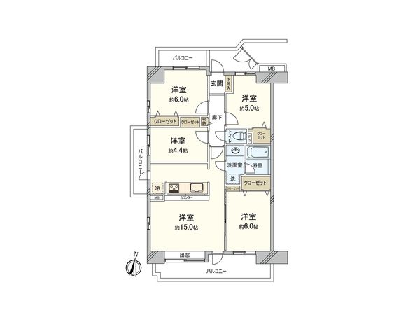 コスモ狭山ロイヤルステージ 間取図(平面図) 間取図(平面図)