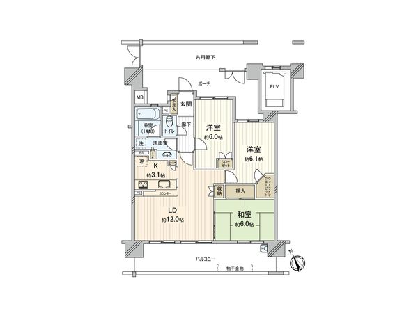 ゼファー飯能 間取図(平面図) ゼファー飯能 間取図(平面図)