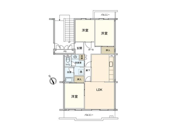 入間リバーサイド 31号棟 間取図(平面図) 間取図(平面図)