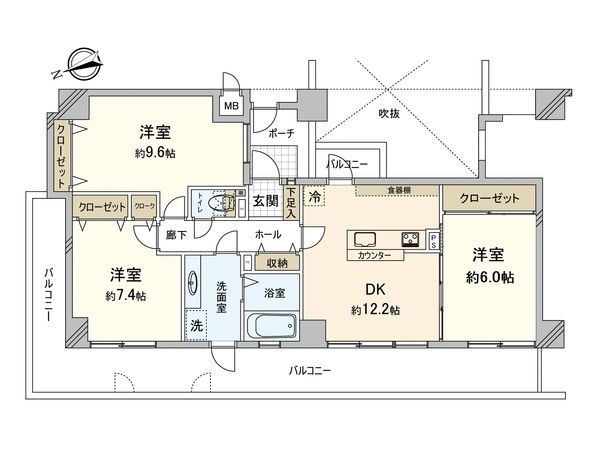 パレ入間シティ 間取図(平面図)
