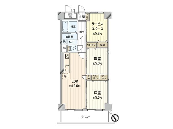 ライオンズマンション狭山 間取図(平面図) 間取図(平面図)