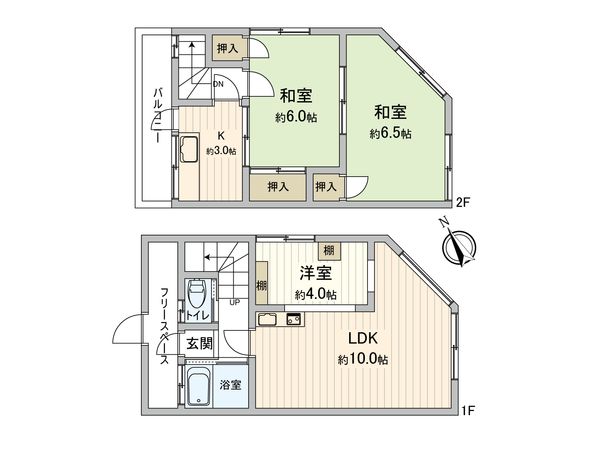 入間市下藤沢 戸建 間取図(平面図) 間取図(平面図)