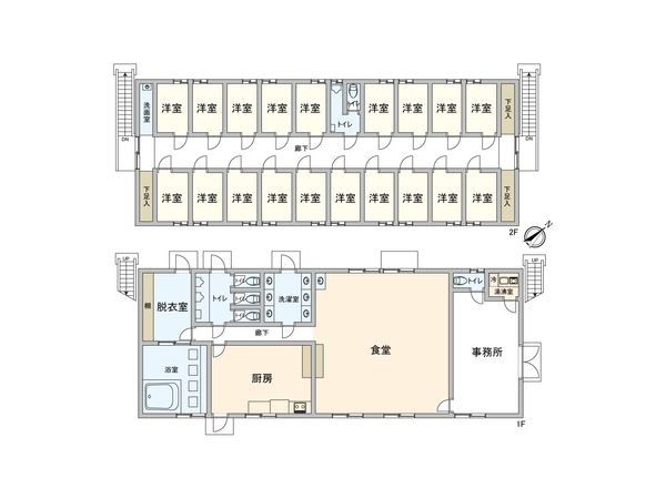 狭山市笹井 寮・社宅・施設 間取図(平面図)