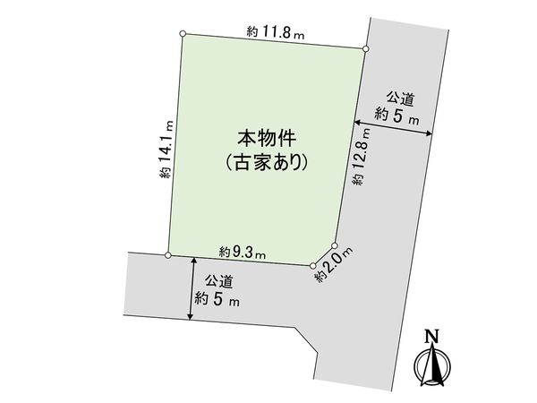 東久留米市浅間町1丁目 土地 区画図