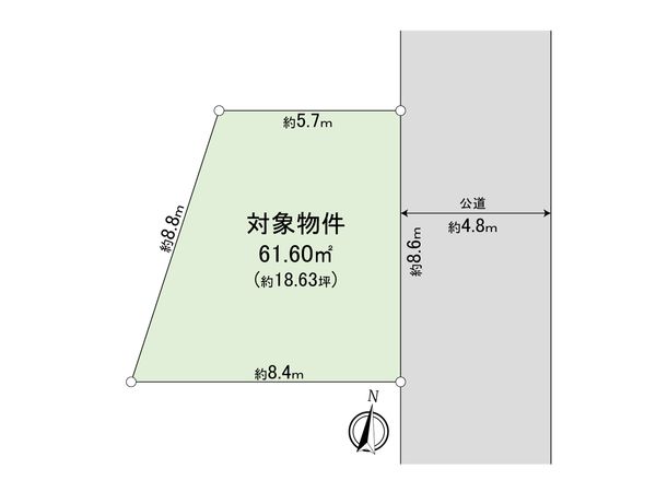 新座市野寺4丁目 土地 区画図 新座市野寺4丁目 土地 区画図