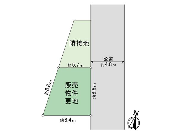 新座市野寺4丁目 土地 区画図 新座市野寺4丁目 土地 区画図