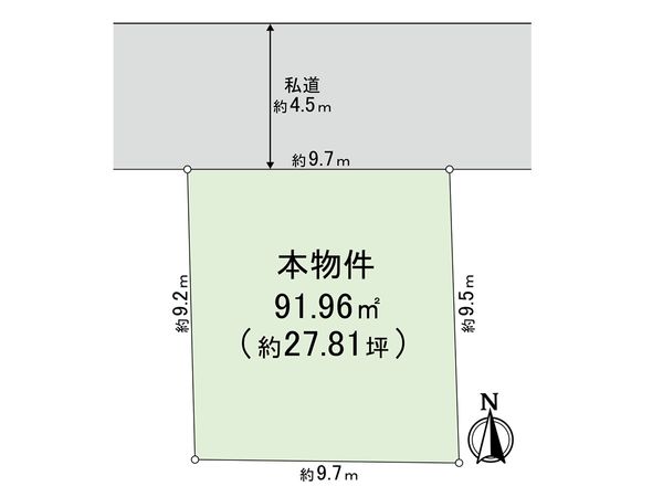 西東京市住吉町4丁目 土地 区画図 西東京市住吉町4丁目 土地 区画図