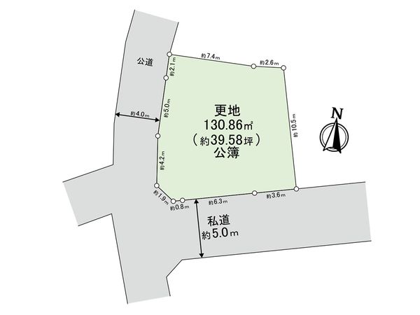 清瀬市中里3丁目 土地 区画図 清瀬市中里3丁目 土地 区画図