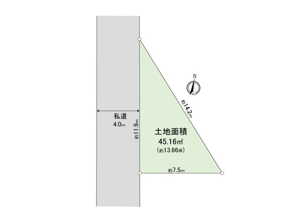東久留米市金山町1丁目 土地 区画図 東久留米市金山町1丁目 土地 区画図