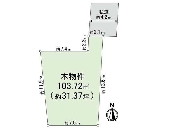 新座市野寺5丁目 土地 区画図 新座市野寺5丁目 土地 区画図