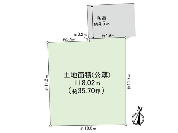 東久留米市野火止2丁目 土地 区画図 東久留米市野火止2丁目 土地 区画図