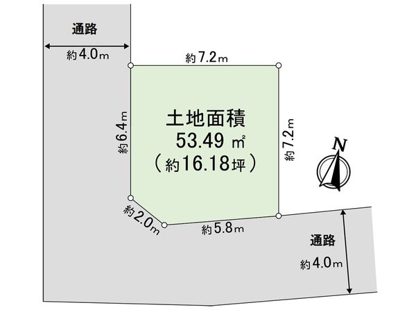 新座市新堀2丁目 土地 区画図