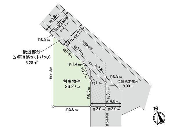 新座市栗原6丁目 土地 区画図