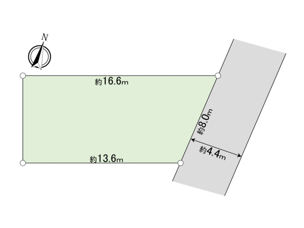 西東京市下保谷3丁目 土地 地形図