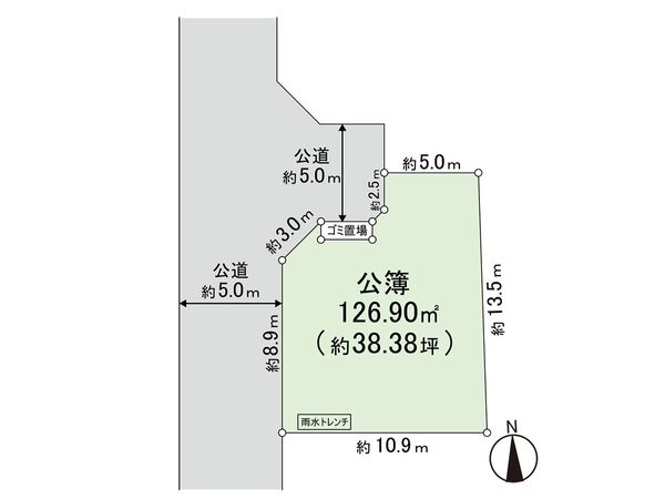 清瀬市野塩1丁目 土地 区画図 清瀬市野塩1丁目 土地 区画図