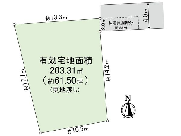 西東京市東町4丁目 土地 区画図 西東京市東町4丁目 土地 区画図