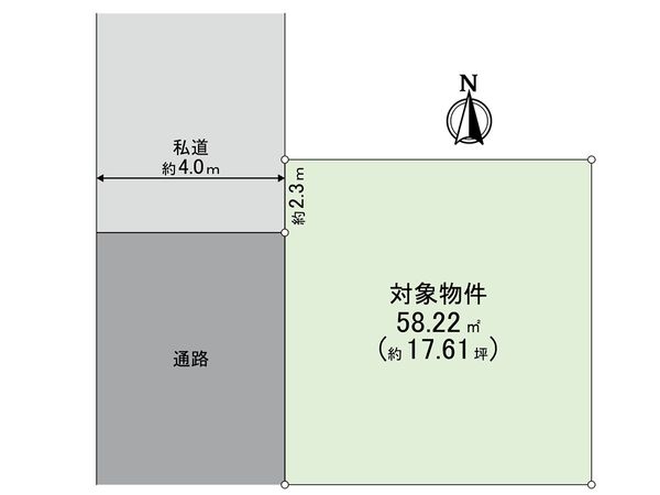 西東京市下保谷2丁目 土地 区画図
