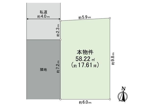 西東京市下保谷2丁目 土地 区画図 西東京市下保谷2丁目 土地 区画図