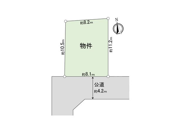 所沢市上新井4丁目 土地 区画図 所沢市上新井4丁目 土地 区画図