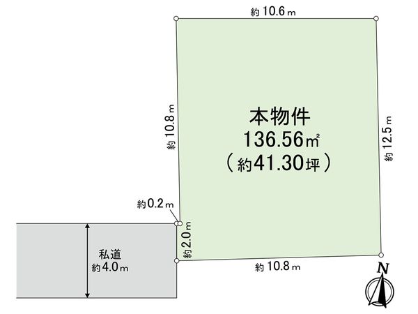 清瀬市中里1丁目 土地 区画図 清瀬市中里1丁目 土地 区画図